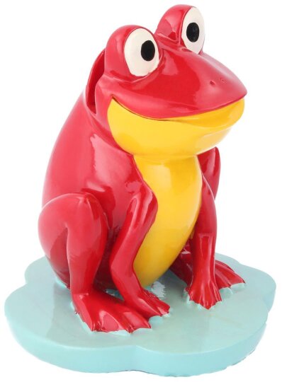 Niedlicher Brillenhalter "Froschparade" in einem auffallenden Rot