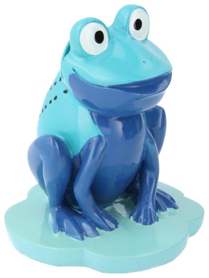 Niedlicher Brillenhalter "Froschparade" in einem heiteren Blau