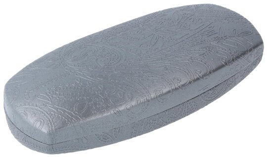 Robustes Hartschalenetui "Muna" mit Federscharnier in Grau