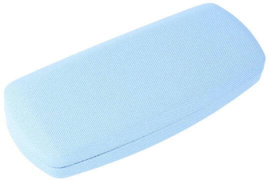 Stabiles Brillenetui "Jura Pastell" mit Metallscharnier in einem himmlischen Blau