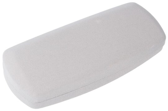 Stabiles Brillenetui "Jura Pastell" mit Metallscharnier in einem strahlenden Hellgrau