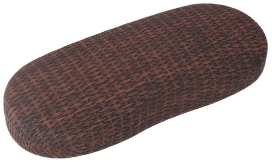 Robustes Brillenetui "Tortuga Seashore" mit Metallscharnier in Dunkelbraun