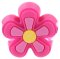 Niedliche Schmuck - Charms "BLINX" aus 3D - Softgummi als Accessoires für Brillenbügel Blume Pink