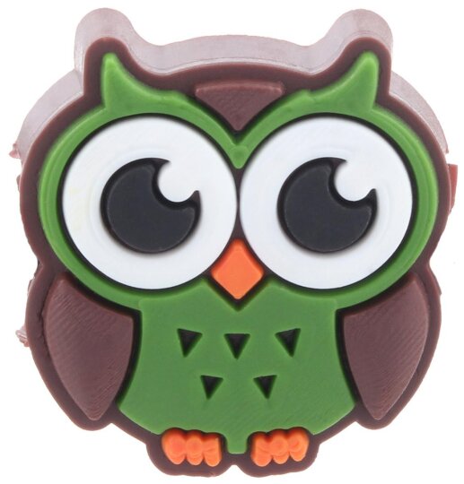 Niedliche Schmuck - Charms "BLINX" aus 3D - Softgummi als Accessoires für Brillenbügel Eule