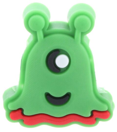 Niedliche Schmuck - Charms "BLINX" aus 3D - Softgummi als Accessoires für Brillenbügel Alien