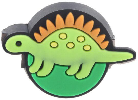 Niedliche Schmuck - Charms "BLINX" aus 3D - Softgummi als Accessoires für Brillenbügel Stegosaurus