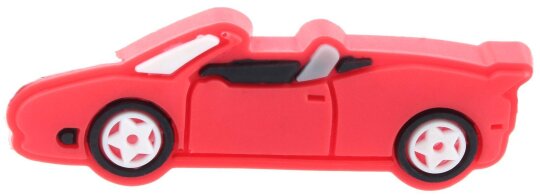 Niedliche Schmuck - Charms "BLINX" aus 3D - Softgummi als Accessoires für Brillenbügel Rennwagen