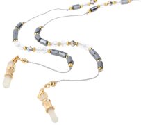 Angesagte Brillenkette ZA-Rubino mit Gummischlaufe und...