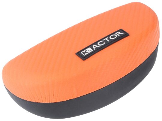 Praktisches Hartschalenetui " KACTOR-Orange" aus Kunststoff in Orange