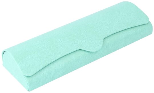 Mintgrünes Brillenetui "Singapur" im Lederlook mit Magnetverschluss