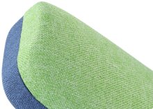 2-Farbiges Hartschalenetui mit Stoffbezug " YUKON " in Grün - Blau