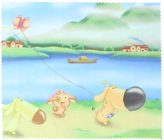 Microfasertuch zum Brille putzen | Drachen steigen