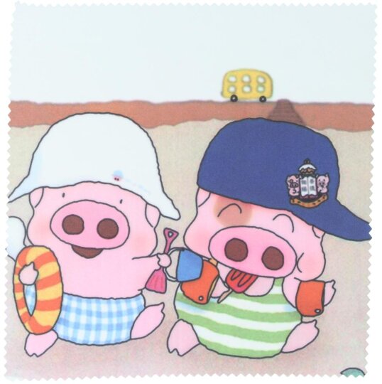 Microfasertuch zum Brille putzen | Sommer - Schweine
