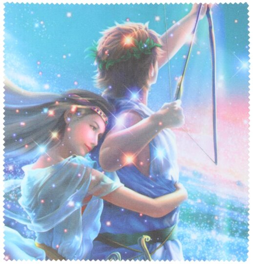 Microfasertuch zum Brille putzen | Glitzer - Nacht