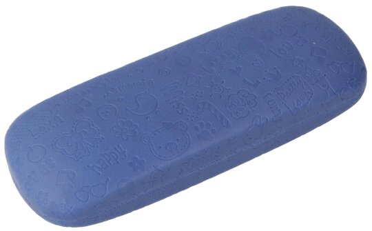 Süßes Brillenetui für Kinder MADAGASKAR mit Prägung Girls in Blau