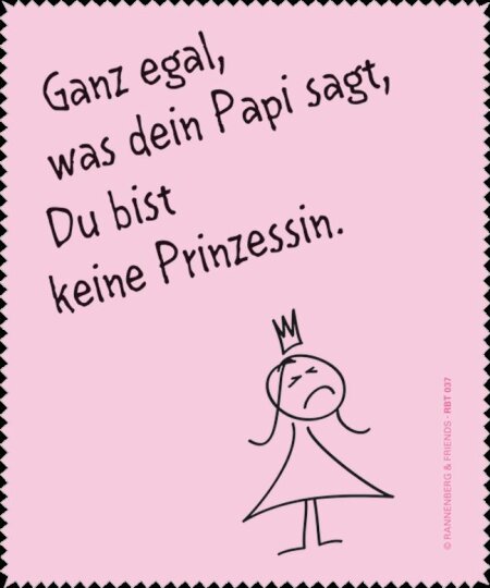 Brillenputztuch / Microfasertuch von Rannenberg & Friends "Prinzessin"