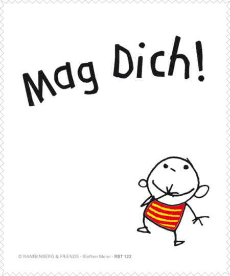 Brillenputztuch / Microfasertuch "Mag Dich!" von Rannenberg & Friends