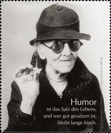 Brillenputztuch / Microfasertuch  von Rannenberg & Friends "Humor ist das Salz…"