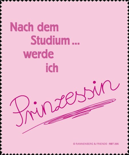 Brillenputztuch / Microfasertuch von Rannenberg & Friends "Nach dem Studium"