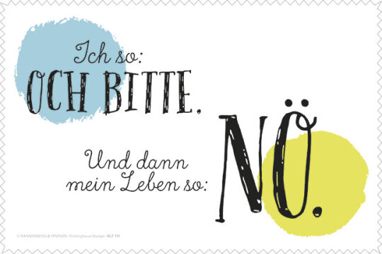 Microfasertuch/ Laptoptuch von Rannenberg und Friends "Nö"