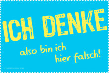Microfasertuch/ Laptoptuch "Ich denke"...