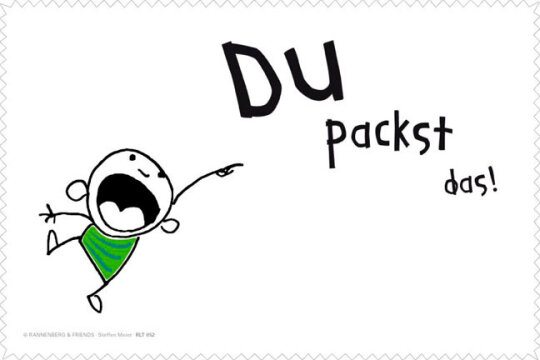 Microfasertuch/ Laptoptuch von Rannenberg und Friends "Du packst das!"