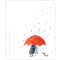 Microfasertuch / Brillenputztuch von Rannenberg & Friends "Zwei unterm Schirm mit Hund"