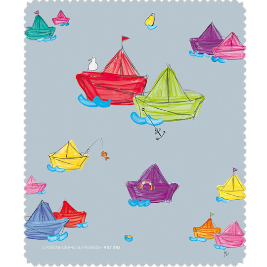 Microfasertuch / Brillenputztuch von Rannenberg & Friends "Schiffchen"