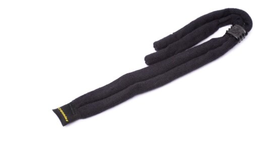 Brillenband CROAKIES SUITER KIDS mit justierbarem Stopper aus Baumwolle für Kinder in Schwarz