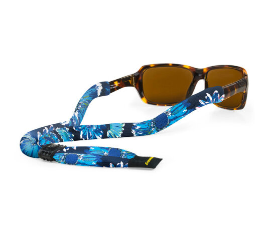 Brillenband CROAKIES Suiter XL aus Polyester mit justierbarem Stopper - Painted Daisy