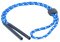 Justierbares Brillenband mit Grip - Stopper und Tube - Endstück in Blau - Weiß