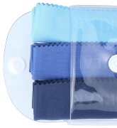 Praktische Ultra Klar 3 in 1 Mikrofasertücher in einem schönen Blau -  Mix