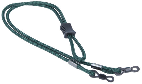 Hochwertiges CROAKIES TERRA SPEC Brillenband / -kordel mit justierbaren Stopper - Grün