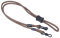 Hochwertiges CROAKIES TERRA SPEC Brillenband mit justierbaren Stopper - Braun