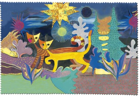 Mikrofaser - Brillenputztuch von FRIDOLIN Rosina Wachtmeister "Wonderland" 12,5 x 17,5 cm