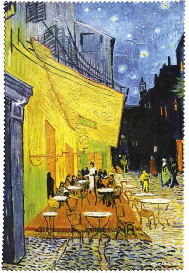 Mikrofaser - Brillenputztuch von FRIDOLIN -  Vincent Van Gogh "Café de Nuit"
