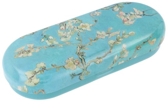 Fridolin - stabiles Metall - Brillenetui mit *Mandelblüte* Kunstdruck von Vincent van Gogh