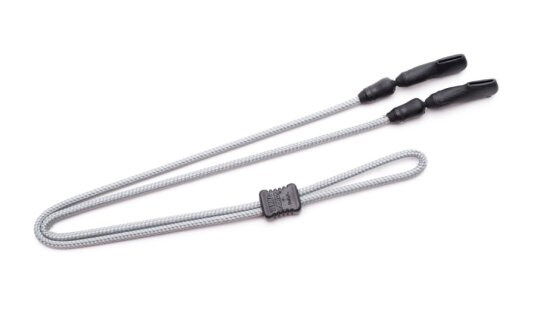 Langlebiges CROAKIES TERRA SYSTEM XL TITE END Brillenband mit justierbaren Stopper in Grau