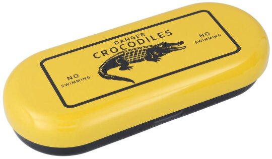 Metall - Brillenetui FRIDOLIN "Danger Crocodiles"