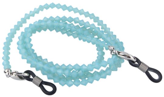 Extravagante Brillenkette SWAROVSKI mit echten Swarovski - Steinen in Mint