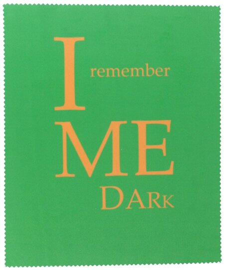 I remember me Dark - Hochwertiges Mikrofasertuch mit witzigen "Denglisch" Spruch