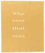 What must that must - Hochwertiges Mikrofasertuch mit...