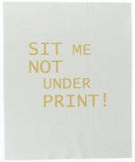 Sit me not under Print! - Hochwertiges Mikrofasertuch mit...