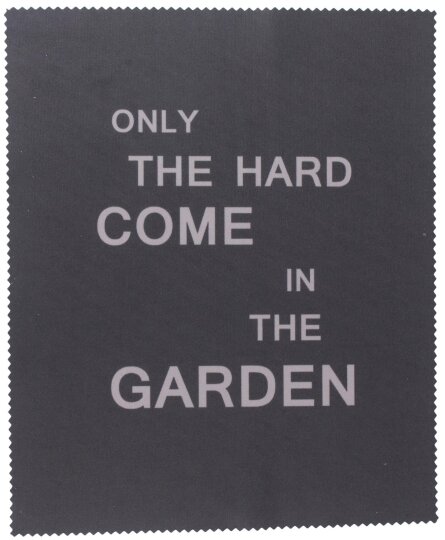 Only the Hard come in the Garden - Hochwertiges Mikrofasertuch mit witzigen "Denglisch" Spruch