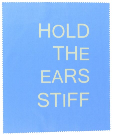 Hold the Ears stiff - Hochwertiges Mikrofasertuch mit witzigen "Denglisch" Spruch