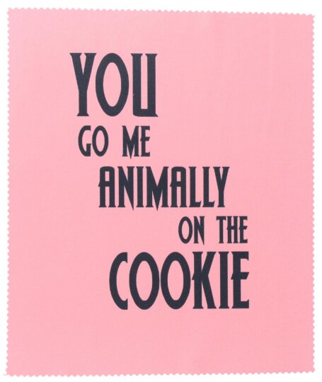You go me animally on the Cookie - Hochwertiges Mikrofasertuch mit witzigen "Denglisch" Spruch