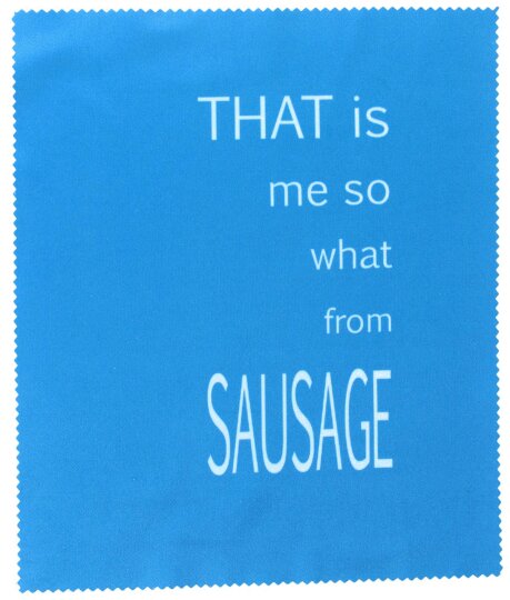 That is me so what from Sausage - Hochwertiges Mikrofasertuch mit witzigen "Denglisch" Spruch
