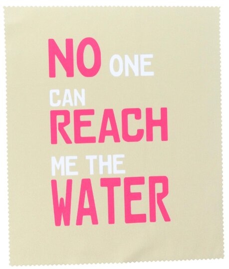 No one can reach me the Water - Hochwertiges Mikrofasertuch mit witzigen "Denglisch" Spruch