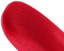 Edles Hartschalen - Brillenetui ROKOKO mit Bezug im Samtlook im schimmernden Rot