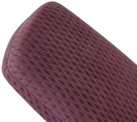 Hartschalen Etui Cardiff aus Kunststoff mit Karo - Design in Bordeaux